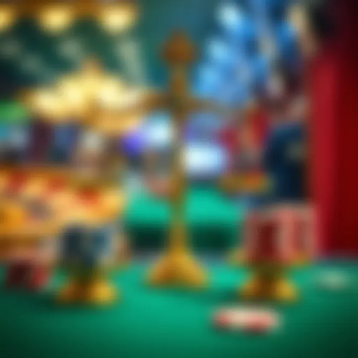 Fair play concept with balanced scales and casino chips representing transparent gaming practices