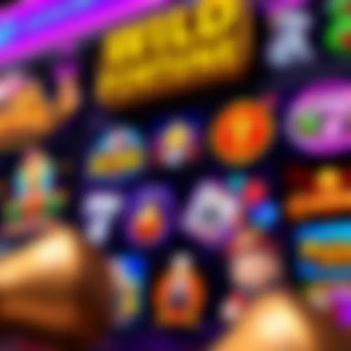 A display of various casino game icons highlighting fairness and diversity on the Wild Fortune platform