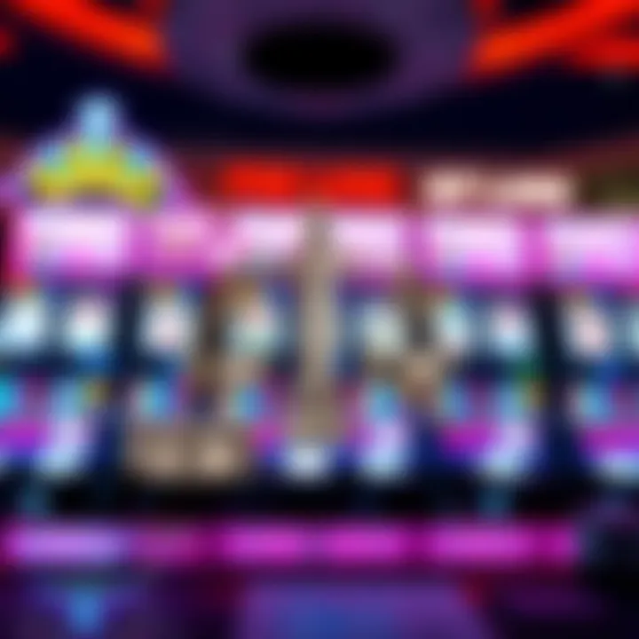 Illustration of online gambling legal considerations with law symbols and digital slot machines