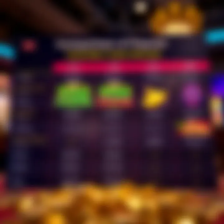 Comparison chart displaying various Australian casino bonuses including the Wild Fortune offer