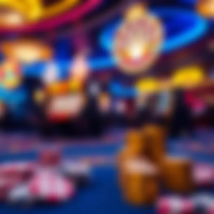 Bright casino casino elements highlighting free play and risk-free spins