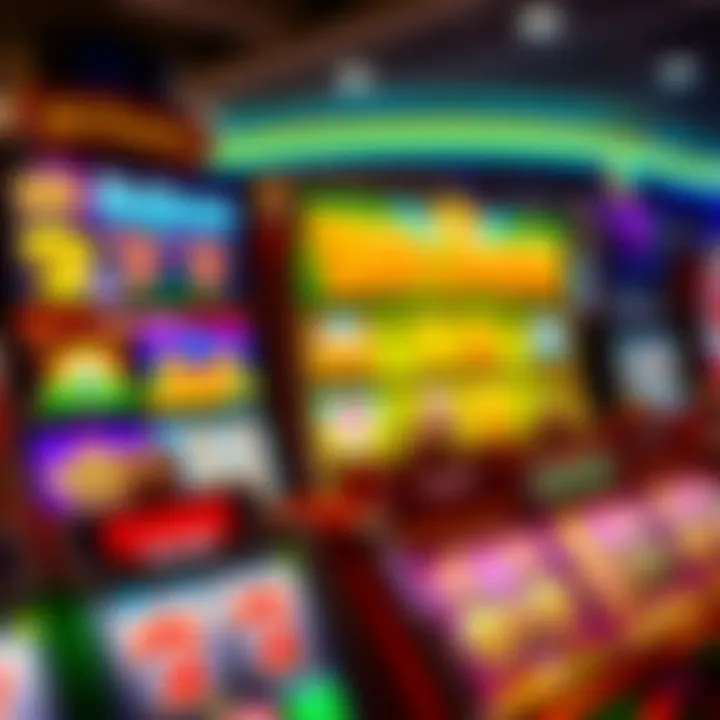 Colorful online casino interface displaying a variety of slot games with vibrant graphics