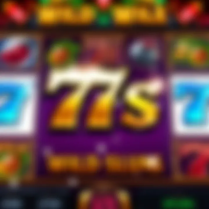 Bonus round feature with sparkling wild symbols and winning combinations