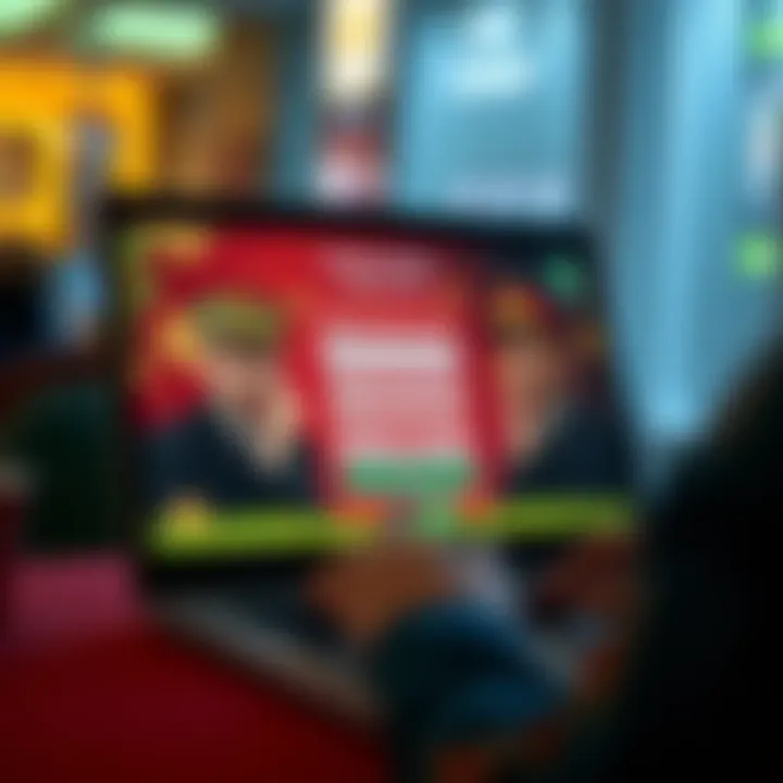 User completing the Wild Fortune registration form on a laptop screen