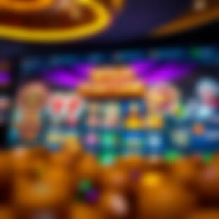 A vibrant casino interface showcasing a variety of slot and table games available at Wild Fortune Casino