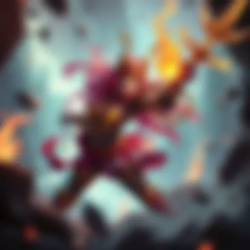 Miss Fortune performing a powerful ability amid a vibrant Wild Rift battlefield