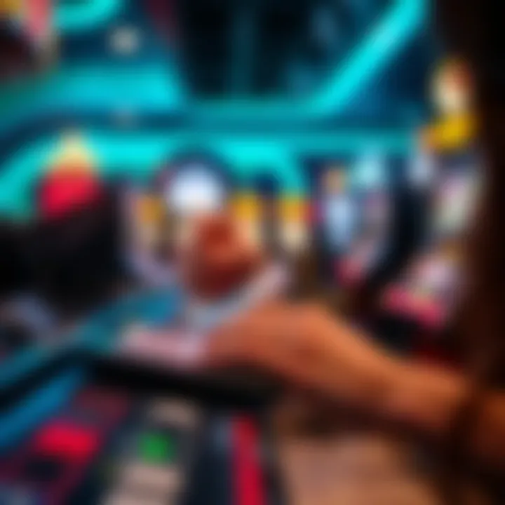 Illustration depicting secure online payment using PayID on a digital device for pokies