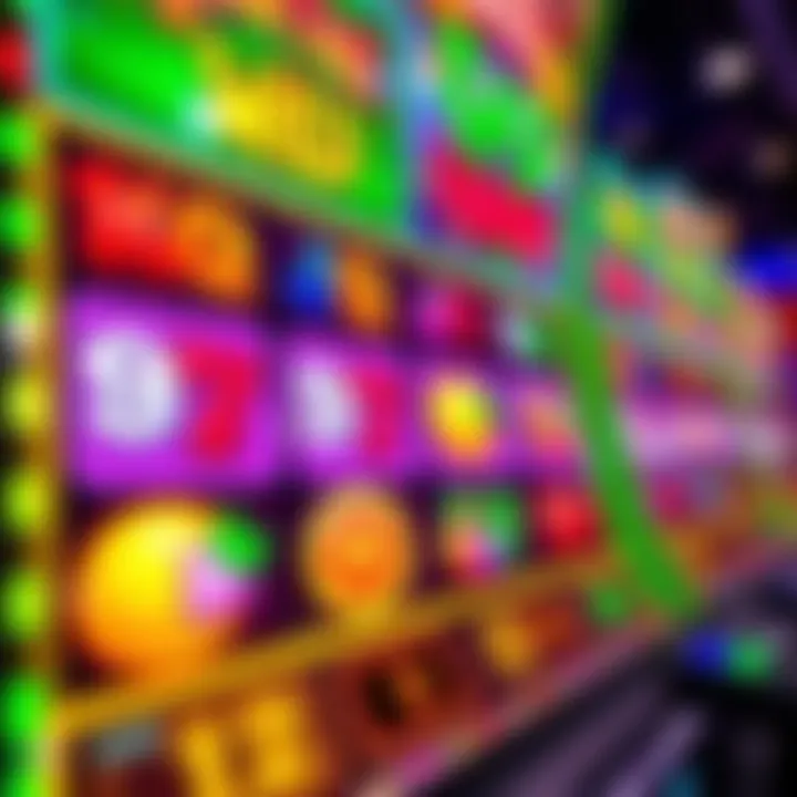 Colorful slot machine reels featuring wild symbols and vibrant fruit icons in an online pokies game