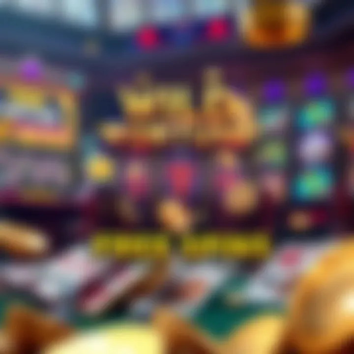 Wild Fortune No Deposit Free Spins Promotion Visual Digital representation of free spins promotion with sparkling effects and casino elements