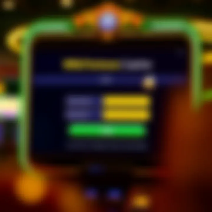 Wild Fortune Casino Account Login Interface Login screen of Wild Fortune Casino displaying username and password fields for secure account access