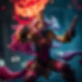 Miss Fortune casting her Double Up ability in a wild rift battle