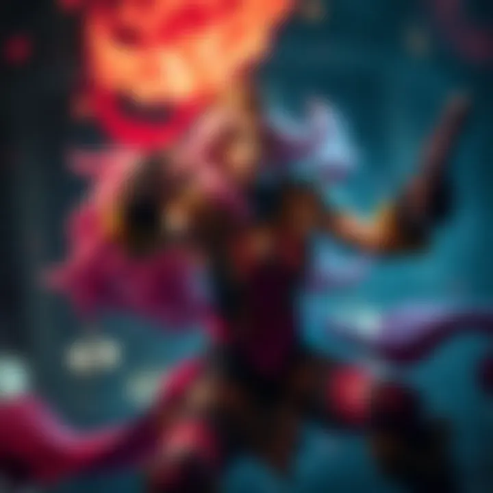 Miss Fortune Utilizing Double Up Ability for Effective Support Miss Fortune casting her Double Up ability in a wild rift battle