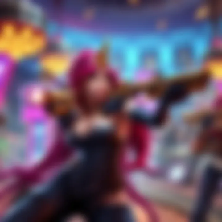 Miss Fortune showcasing her double pistols in an intense Wild Rift battle on the bot lane