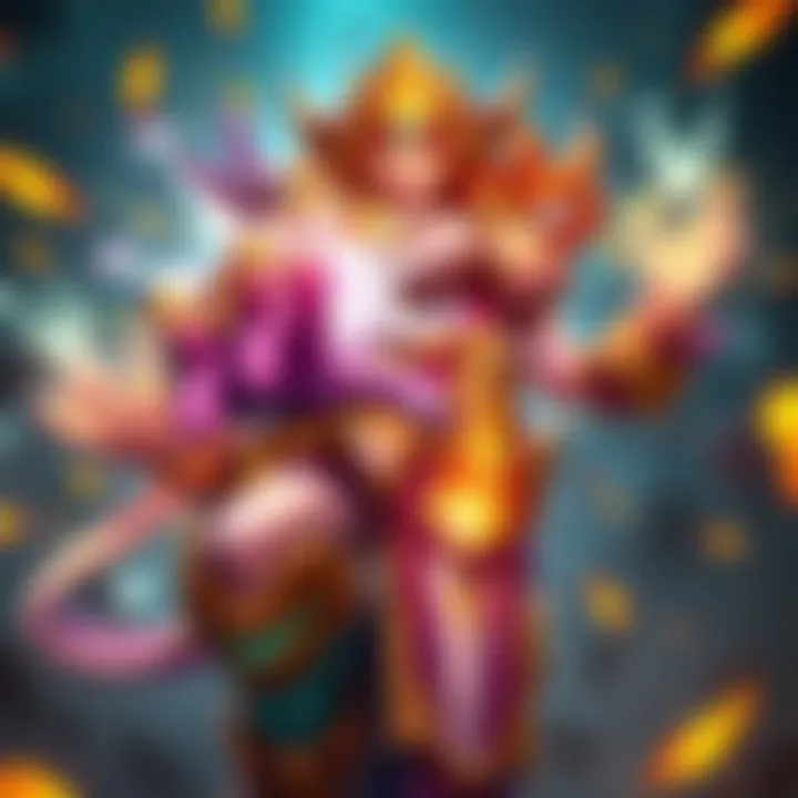 Miss Fortune unleashing a powerful magic barrage with glowing energy surrounding her in Wild Rift