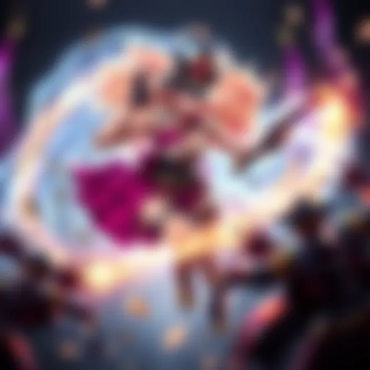 Miss Fortune casting her Double Up ability in Wild Rift ARAM, engaging enemies with a powerful volley