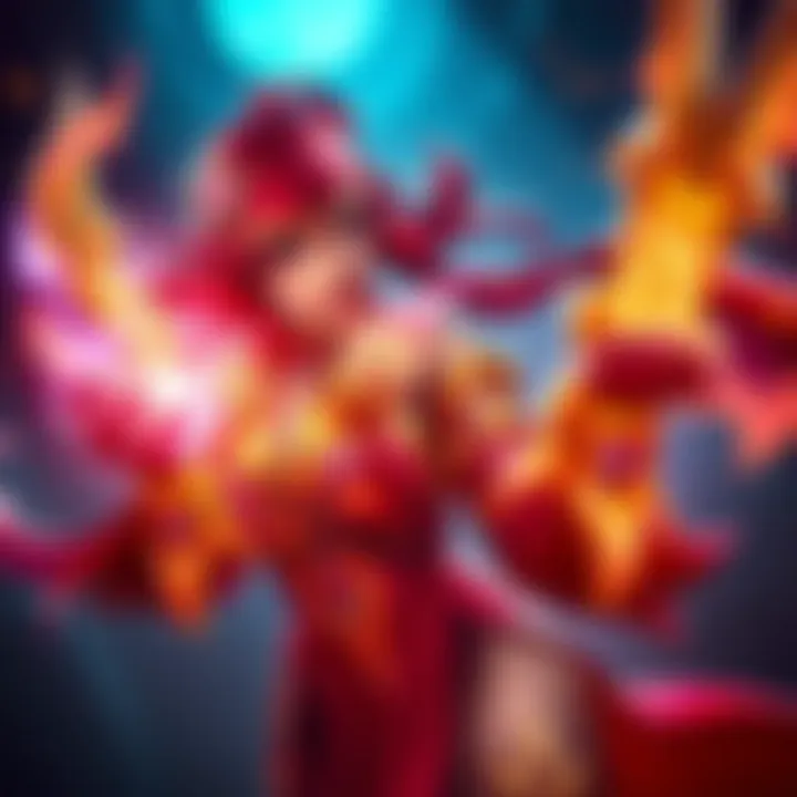 Gameplay scene highlighting Miss Fortune using her abilities with enhanced effects from the special skin