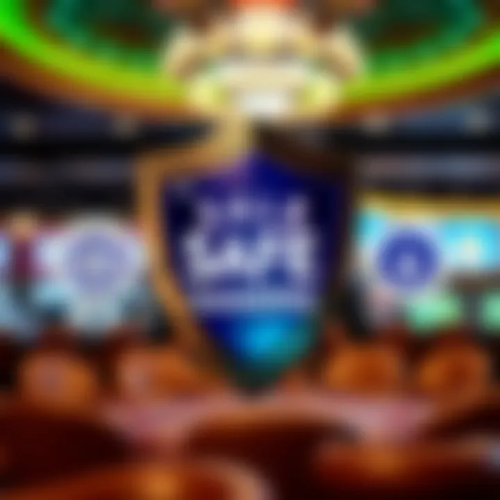 Ensuring Safe Gaming at Wild Fortune Casino Safe online gambling symbols including shield and secure payment icons