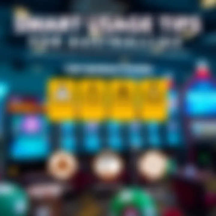 Graphic showing tips for Australian players using kasino bonus codes with caution symbols and guidance icons