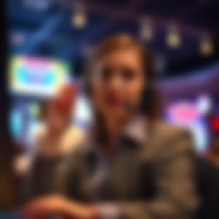 Challenges in Customer Support at Wild Fortune Casino Customer service representative answering a call with headset in an office environment