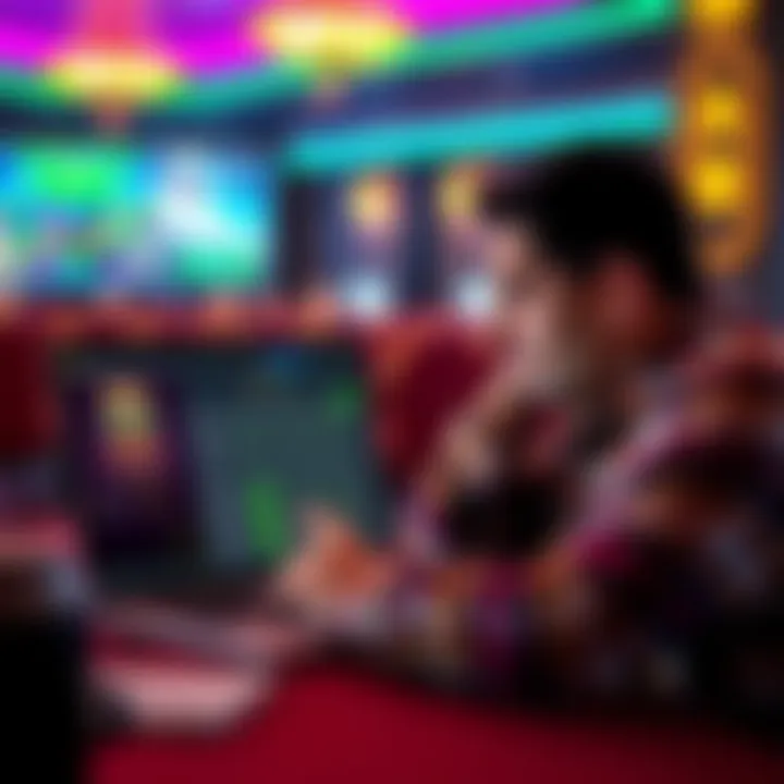 Illustration showing a confused player reviewing Wild Fortune Casino account details on a laptop screen