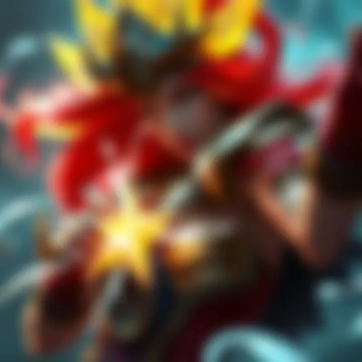 Miss Fortune casting her ultimate ability in Wild Rift with vibrant magical effects
