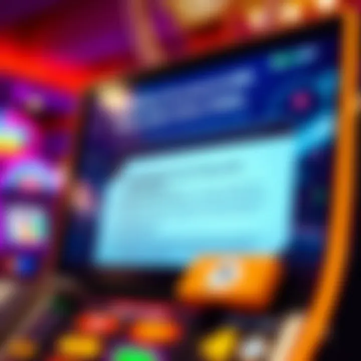 Checklist on a digital screen highlighting trusted gaming sites, legal considerations, and responsible play tips