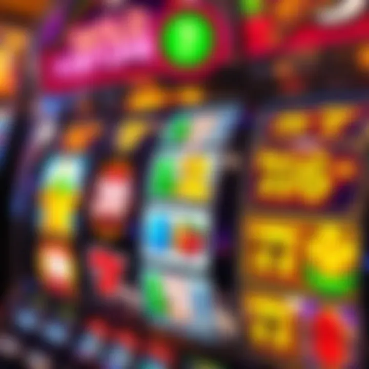 Colorful slot machine reels displaying various symbols and wild fortune icons