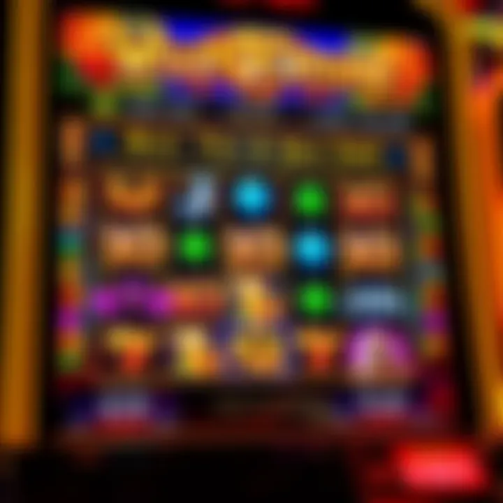 Slot machine interface showing payout table with wild fortune bonus features