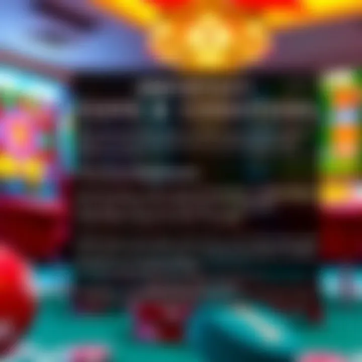 Graphic highlighting key terms like wagering requirements and eligibility for casino bonuses