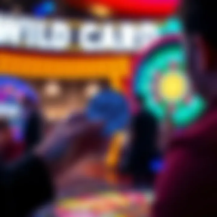 Contestant holding Wild Card token on Wheel of Fortune Australia set