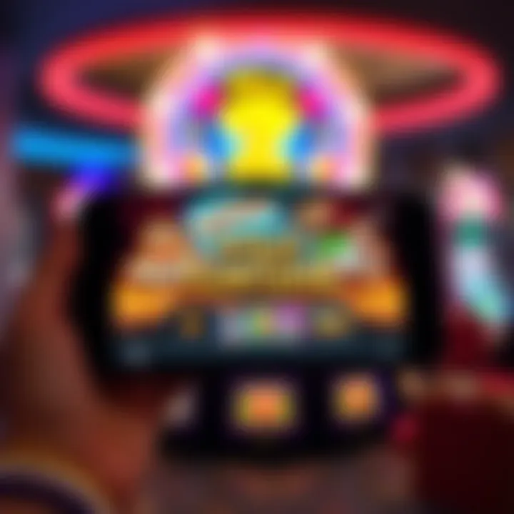 Mobile device displaying the Wild Fortune app home screen with colorful game icons