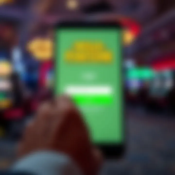 Wild Fortune App Login Interface User entering login credentials on mobile app screen