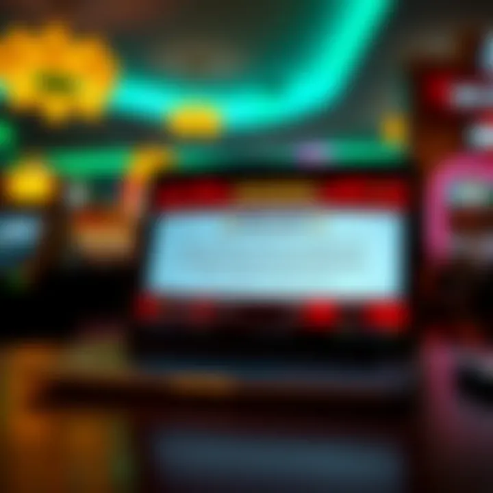 Illustration of a deceptive online message warning about potential scams