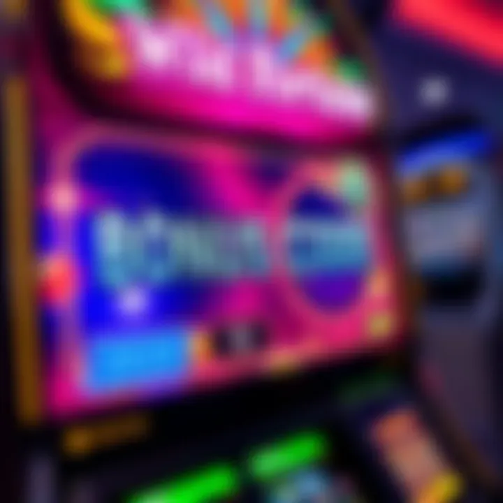 Illustration of a casino bonus code display on a digital screen with vibrant colors