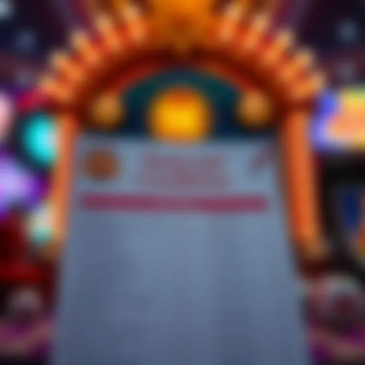 Illustration of terms and conditions checklist for online casino bonuses