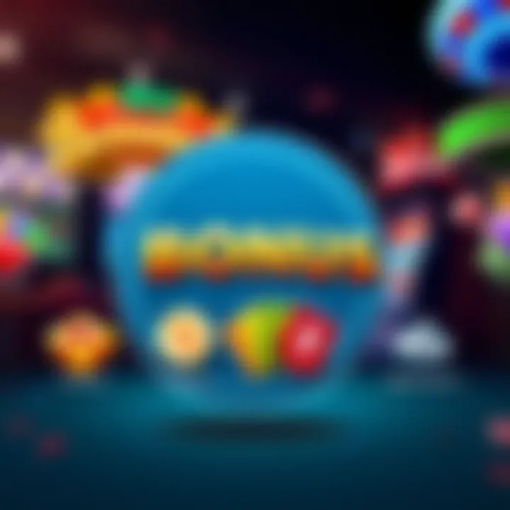 Graphic depicting various icons symbolizing different types of casino bonuses such as free spins, cashback, and deposit matches