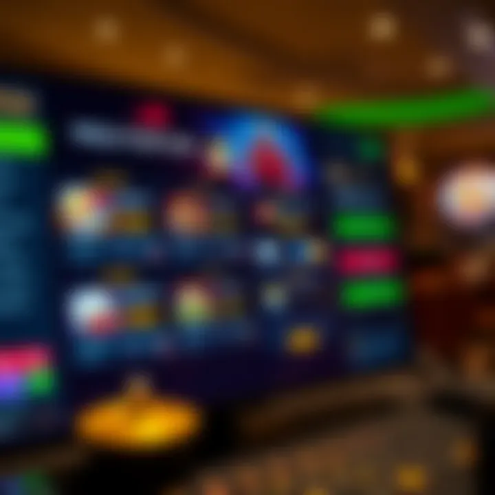 Wild Fortune Bonuses and Payment Options Digital dashboard displaying bonus offers and payment methods on an online casino platform