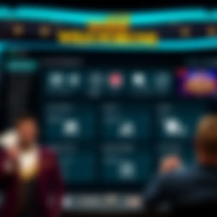 Dashboard view showing account management options and responsible gambling tools