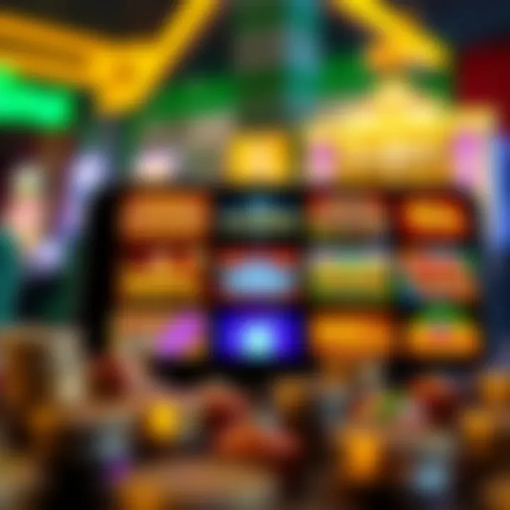 Wild Fortune Casino app interface showcasing a variety of colorful slot games available for Australian players