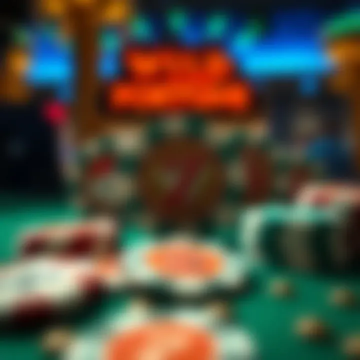 Illustration of casino chips and symbols representing various types of bonuses available at Wild Fortune