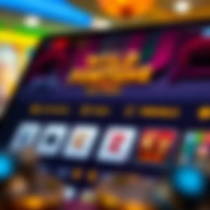 Digital casino bonuses and payment options icons with Australian currency symbols