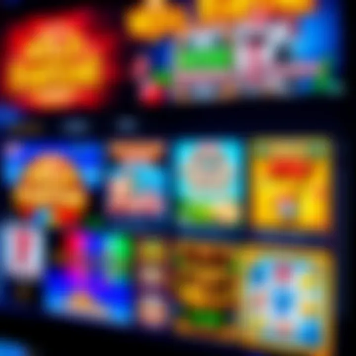 Wild Fortune Casino Slot Game Selection A vibrant online casino interface showing a wide variety of slot games available for Canadian players