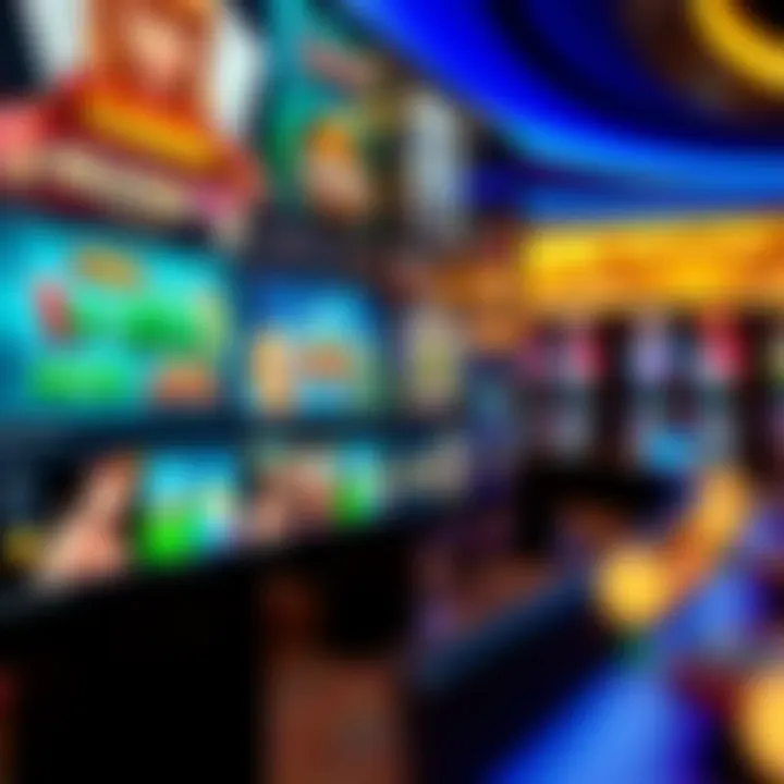 Diverse Casino Game Selection at Wild Fortune Diverse selection of casino games displayed on a digital screen