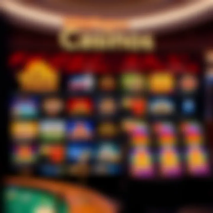 Interface displaying various casino games including slots and table games on Wild Fortune Casino platform
