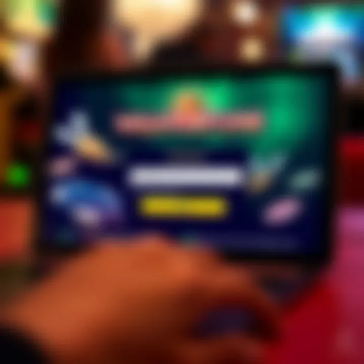 Secure login interface of Wild Fortune Casino on a digital device showing username and password fields