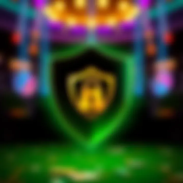 Illustration of a shield symbolizing security and privacy protection for online casino accounts