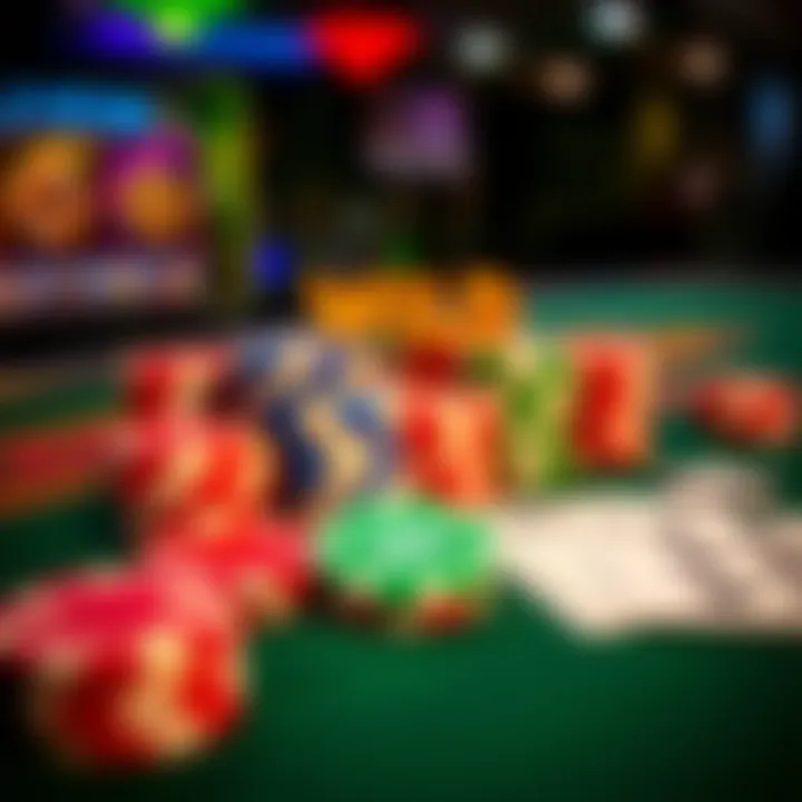 Colorful casino chips and playing cards on a table representing the Wild Fortune deposit bonus offer