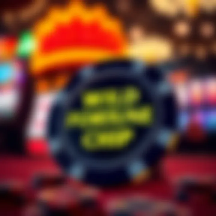 Illustration of a casino chip glowing to symbolize a no deposit free chip offer