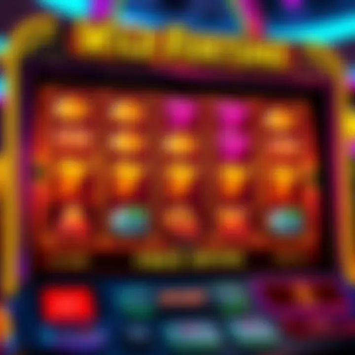Illustration of a digital slot machine interface showing active free spins on Wild Fortune platform