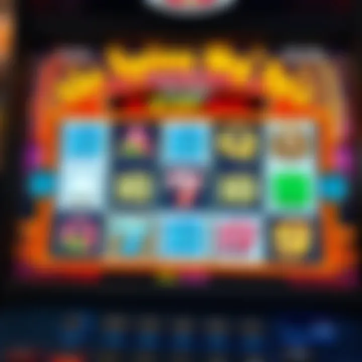 Slot machine screen showing wild symbols and free spins feature activation